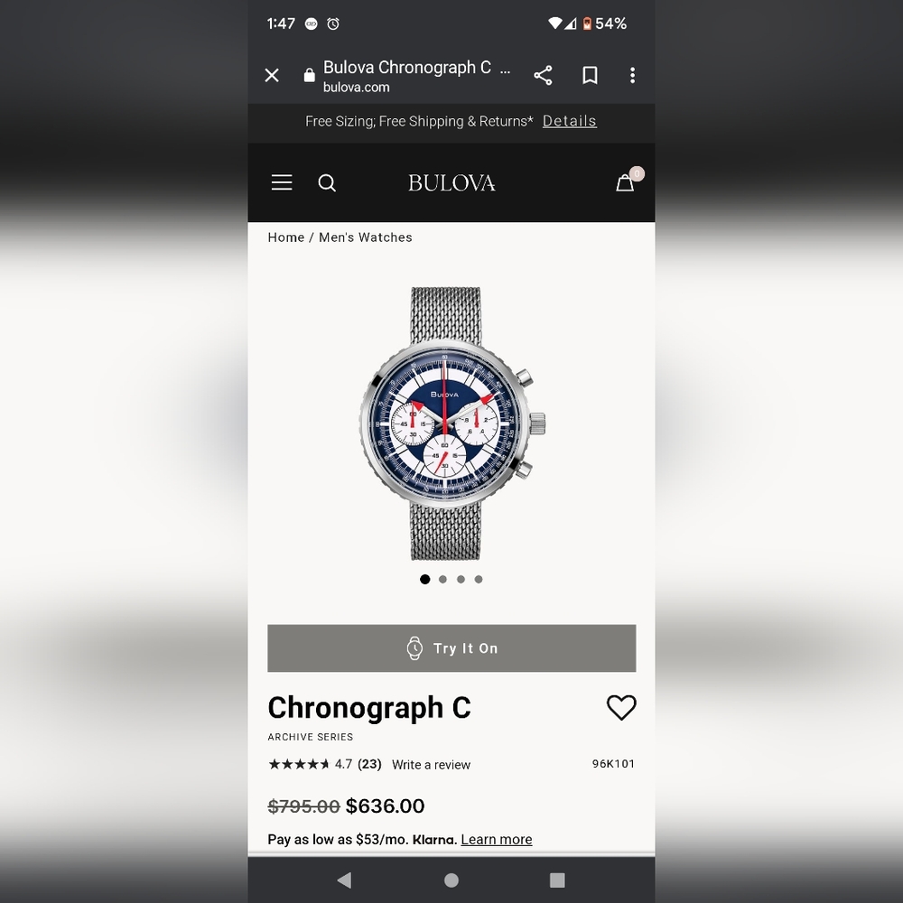 Bulova Chronograph Watch - Picture 4 of 11